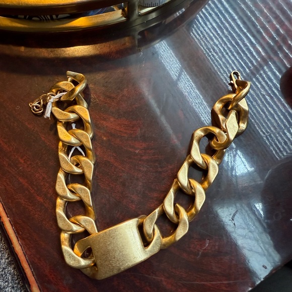 Zara CHAIN LINK CHOKER NECKLACE NWOT - Picture 3 of 3